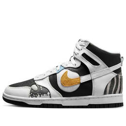 Кроссовки данки высокие lx Nike, белый dz7327-001 | white/black/yellow