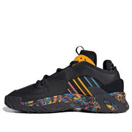 Кроссовки оригиналы стритбол Adidas, черный fx7889 | black/yellow/blue/pink