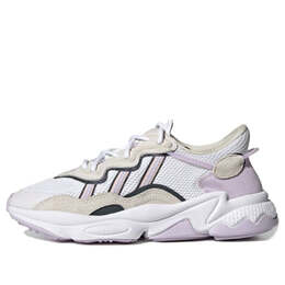 Кроссовки ozweego Adidas, белый fy3129 | footwear white/purple tint/pink tint
