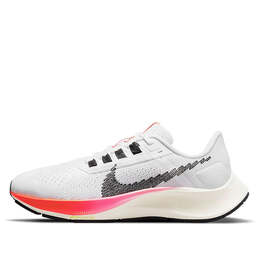 Кроссовки air zoom pegasus 38 Nike, белый dj5401-100 | white/black/grey/pink blast/bright crimson