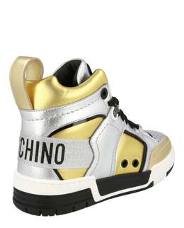 Асимметричные высокие кеды Streetball Moschino, мультиколор 7704757272636 | multi