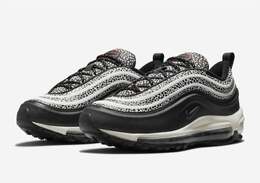 Кроссовки Air Max 97 Se цвета Phantom/черный-Чилийский красный Nike 7156853866556 | phantom/black-chile red