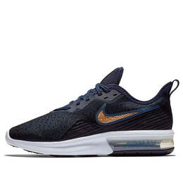 Кроссовки air max sequent 4 Nike, черный ao4486-003 | black/metallic gold-obsidian-white