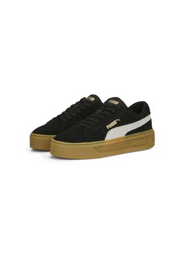 Кроссовки на шнуровке Puma, черный pu111a1hr-q11 | black- white- gold