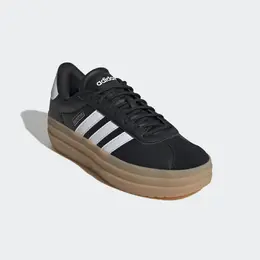 Кроссовки Adidas Sportswear "VL COURT BOLD", дизайн по стопам Adidas Gazelle Bold, цвет Core Black / Cloud White / Cyber Metallic 6930574272 | core black / cloud white / cyber metallic