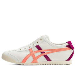 Кроссовки mexico 66 slip on Onitsuka Tiger, белый 1182a087-400 | white / burgundy / orange