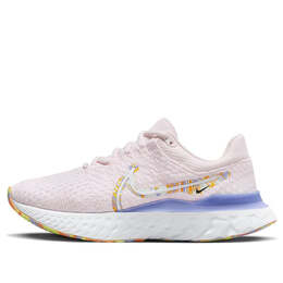 Кроссовки react infinity run flyknit 3 премиум Nike, розовый do9477-600 | pink/blue