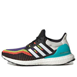 Кроссовки ultraboost 2.0 днк Adidas, белый fw8709 | white/black/blue/yellow/orange