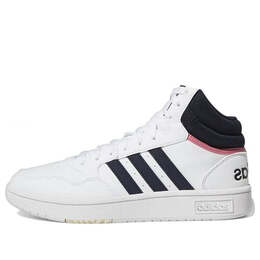 Кроссовки Adidas Hoops 3.0 mid, белый gw5455 | cloud white / legend ink / cloud white