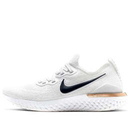 Кроссовки epic react flyknit 2 Nike, белый ci9101-100 | white/midnight navy-rose gold