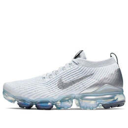 Кроссовки air vapormax flyknit 3 Nike, белый aj6910-101 | white/silver