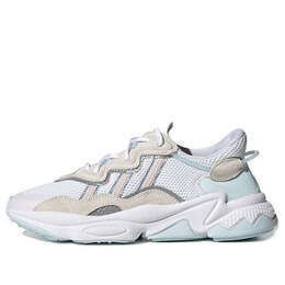 Кроссовки оригинальные ozweego спортивная повседневная обувь Adidas, бежевый fy3238 | light cream/white