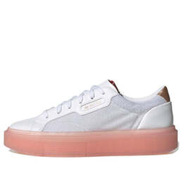 Кроссовки гладкие супер Adidas, белый fv8439 | white/pink
