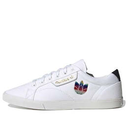 Кроссовки оригиналы гладкие lo Adidas, белый fw2442 | white/multi-color