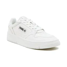 Кожаные кроссовки с круглым вырезом Karl Lagerfeld, белый kl241w0000291190037 | bianco