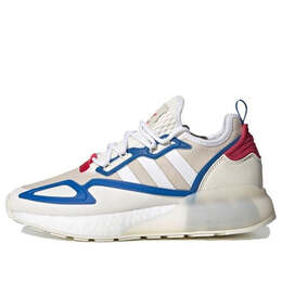 Кроссовки оригинал zx 2k boost Adidas, белый fz0220 | white/blue/red
