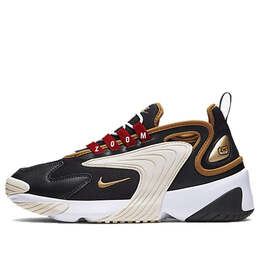 Массивные кроссовки zoom 2k Nike, черный ao0354-005 | black/metallic gold-white-sail