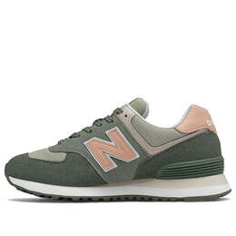 Кроссовки 574 New Balance, зеленый wl574sz2 | green/pink/white