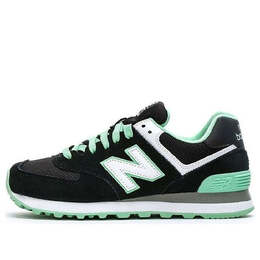 Кроссовки 574 New Balance, черный wl574cpc | black/green