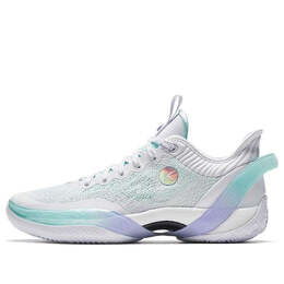 Кроссовки трехочковые дождь 1 Anta, белый 922411102s-1 | white/green/purple