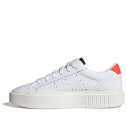 Кроссовки гладкие супер Adidas, белый ef1897 | cloud white/solar red