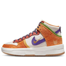 Кроссовки данк высокие Nike, бежевый dq5012-133 | cream/orange/purple