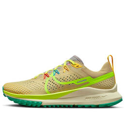 Кроссовки react pegasus trail 4 gtx Nike, коричневый dj6159-700 | brownyellowgreen