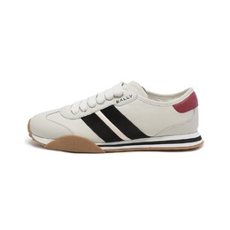 Кроссовки Bally Lifestyle Shoes Women's Low-top Light Grayish Dark Red Tail, красный 6304599 | 浅灰色深红色尾