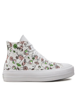 Кеды Converse, белый chuck taylor all star lift platform pink lemonade a07561c | fehér