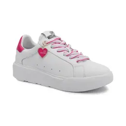 Кожаные кроссовки Heart45 Love Moschino, белый lm242w0000025840038 | bianco