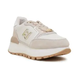 Кожаные кроссовки потрясающие 25 Liu Jo, бежевый lc241w000012c770036 | beige