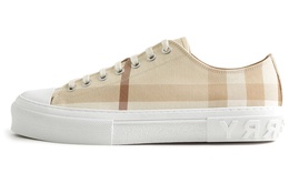 Кроссовки Burberry в клетку, бежевый 80697851