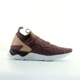 Трикотажные женские бордовые кроссовки Gel Lyte vs sanze Asics, коричневый 3998928 | braun
