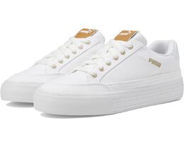 Кроссовки Puma Court Classic Vulc First Class, цвет Puma White/Puma Gold 9971728 | puma white/puma gold