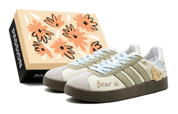 Кроссовки Adidas Vl Court Skateboarding Shoes Unisex Low-top Green/Brown, зеленый/коричневый/бежевый ji0497(teams-晚安小熊s-box) | green/brown/beige/dark gum
