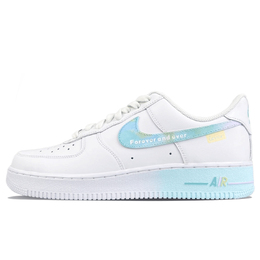 Кроссовки Nike Air Force 1 Skateboarding Shoes Unisex Low-top Blue/White, синий cw2288-111(team401-专属永恒） | blue with white lettering