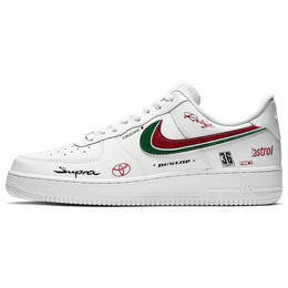 Кроссовки Nike Air Force 1 Skateboarding Shoes Unisex Low-top White/red, белый cw2288-111(team366-超凡赛车手) | white