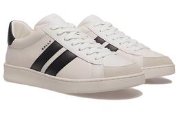 Низкие женские скейтерские кроссовки Bally черно-белые 6308148 | black white