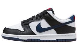 Кроссовки Nike Dunk Low Black White Midnight Navy GS, черный/белый hj9202-001 | black/white