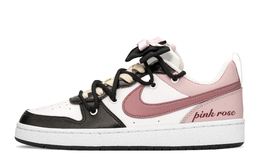 Женские кроссовки для скейтбординга Nike Court Borough Low, Black/Pink dv5456-108(teama-黑粉玫瑰) | black/pink