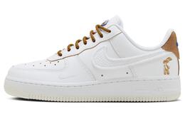 Женские кроссовки для скейтбординга Nike Air Force 1, White/Brown hf5716-111 | white/brown