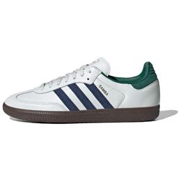 Кроссовки Adidas Samba OG Black White Collegiate Green, белый ih4882 | white
