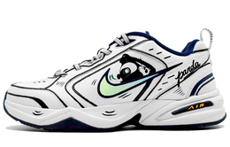 Кроссовки Nike Air Monarch 4 Chunky Sneakers Unisex Low-Top Black White 415445-102(team16-男女线条熊猫二次元黑)