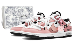 Кроссовки Nike Dunk Skateboarding Shoes Unisex Low-top White/pink/red, цвет Peach dd1391-100(team131-别找我麻烦红s) | peach