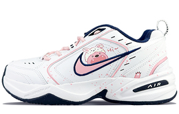 Кроссовки Nike Air Monarch 4 Chunky Sneakers Unisex Low-Top White 415445-102(team40-男女款小海狸粉)