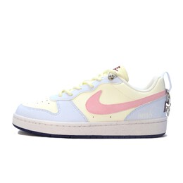 Кроссовки Nike Court Borough Skateboarding Shoes Women's Low-top Yellow-powder-blue, голубой dv5456-108（team390-芝士猫猫) | yellow-powder-blue