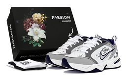 Массивные кроссовки Nike Air Monarch 4 унисекс, Gray 415445-102(teams-星星s-box) | gray