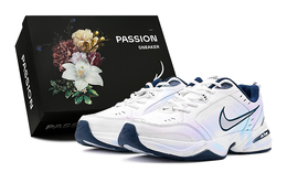 Массивные кроссовки Nike Air Monarch 4 унисекс, White 415445-102(teams-炫彩缤纷老爹s-box) | white