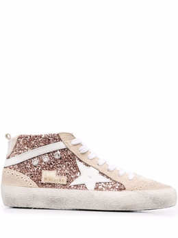 Golden Goose кеды Mid Star с блестками, розовый gwf00122f00149530242 | розовый