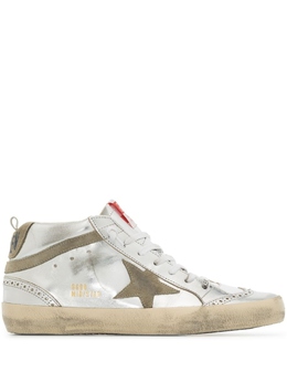 Golden Goose кеды Mid Star, серебристый gwf00122f00279470216 | серебристый